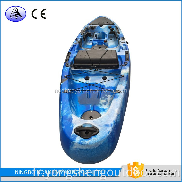Kayak de pêche unique s'asseoir sur le kayak de moteur électrique supérieur